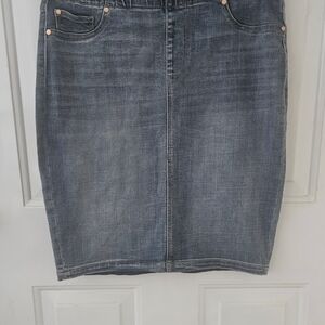 Liverpool Denim Pencil Skirt 10